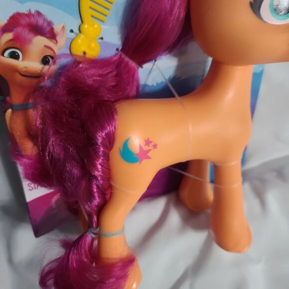 My Little Pony 7" Orange Pink Doll Toy Figure with Yellow Comb Sunny Starscout - Picture 6 of 8
